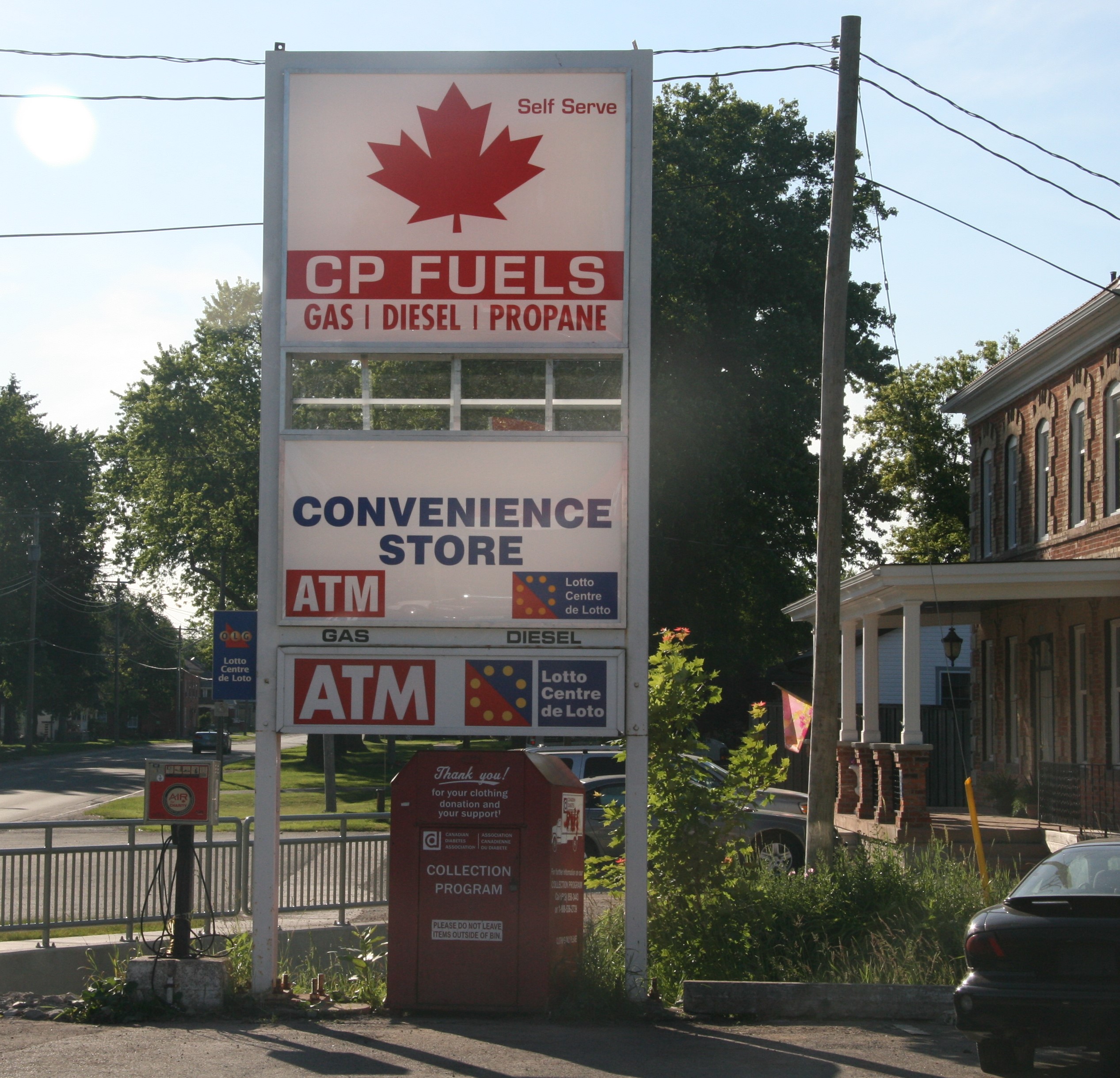 Gas Station Pylon Sign
